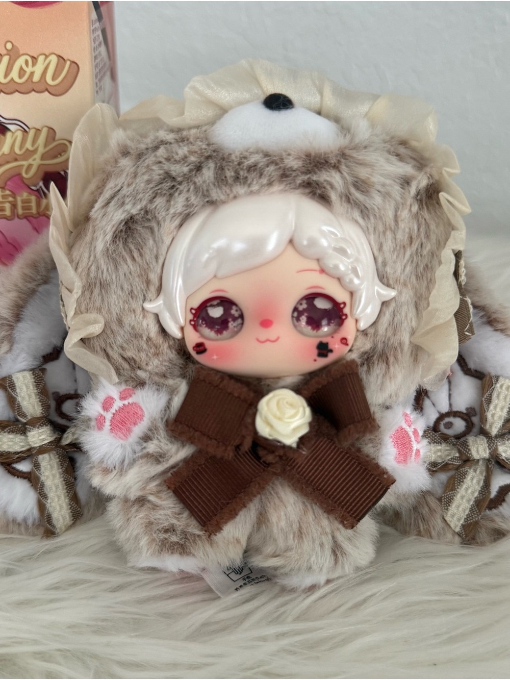 Confession Bunny - Pixie Zoey Plushie Keychain.